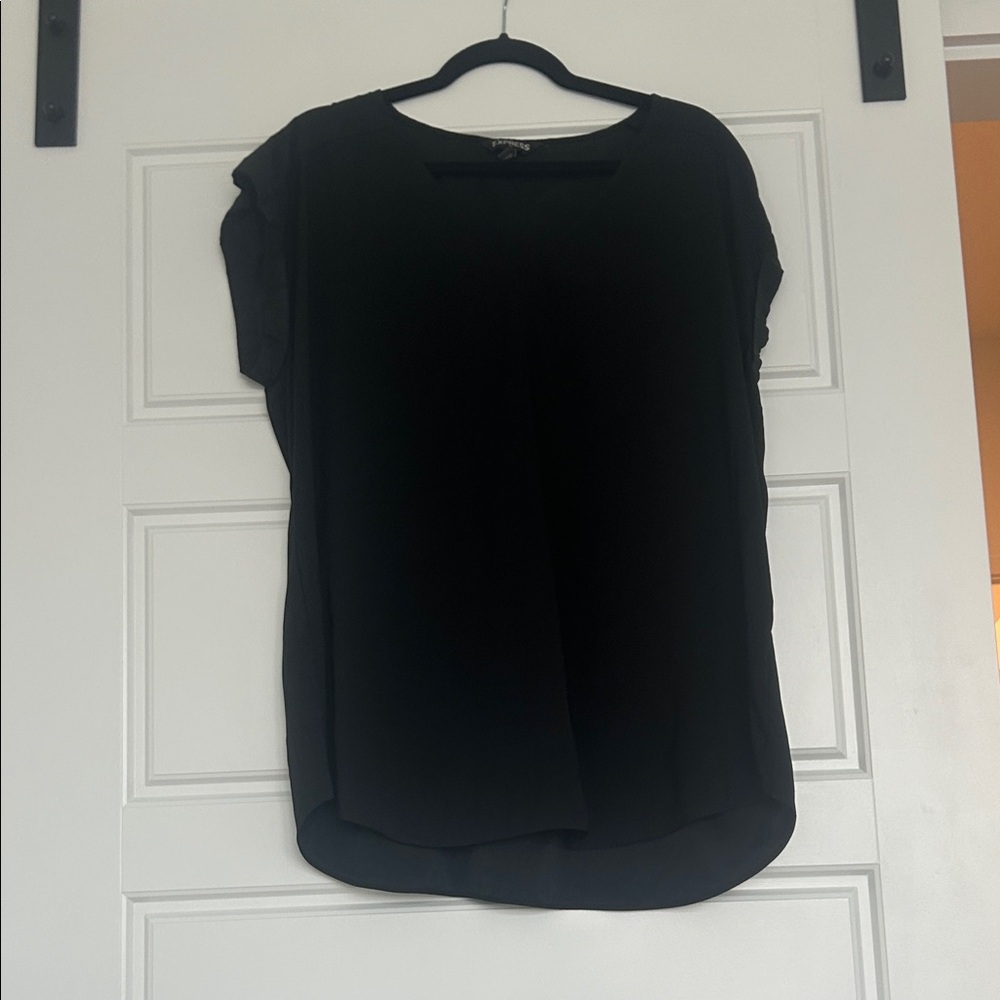 Express Classic Black Short Sleeve Top